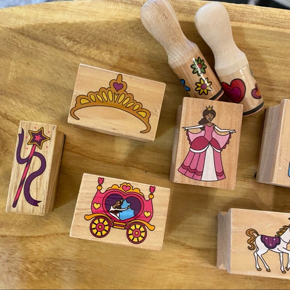 Princess Wooden Craft Stamp Lot NEW 11 in Set - Picture 3 of 7